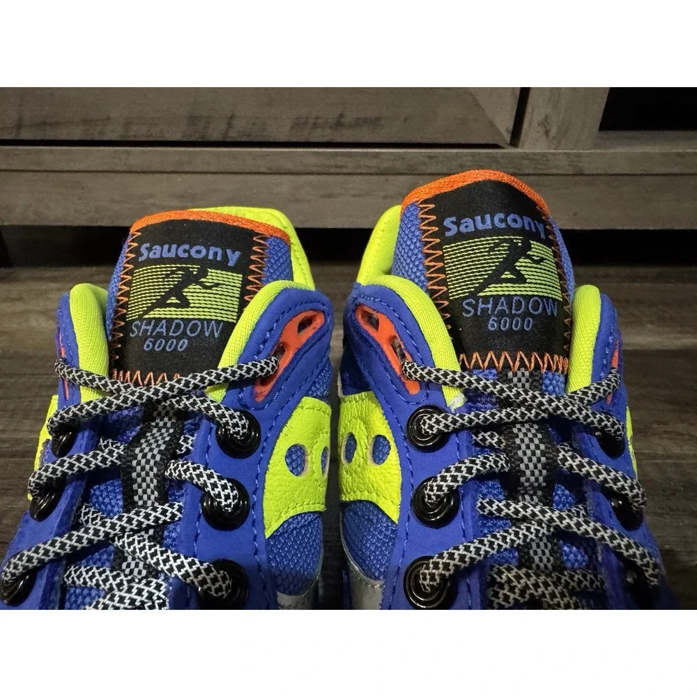 Saucony Originals Shadow 6000 Trail CPK Blue/Lime Men's 6 Running Shoes S70643-1